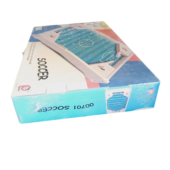 Pintoy Vintage Wooden Soccer Pinball Style Game NEW in Plastic Copyright 2000 6+ - Picture 3 of 5